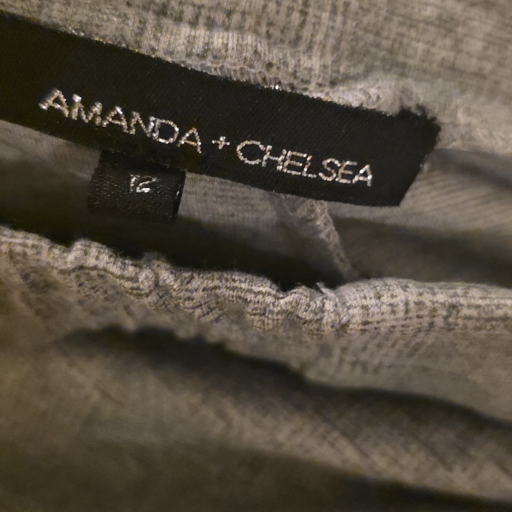 Amanda & Chelsea Gray Drawstring Ankle Pants - Picture 6 of 10